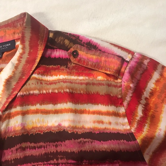 Jones New York Button Up Shirt Women’s Size 3X Multicolor Long Sleeve’s - Picture 11 of 16